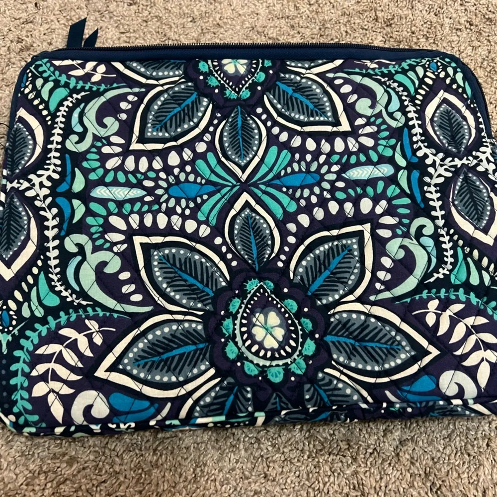 Blue patterned Vera Bradley Laptop Sleeve